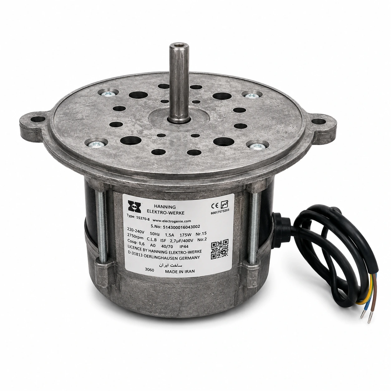 Hanning 175W Qazanxana Brülör (Odluq) Fan Motoru – Qazanxana Ehtiyat Hissəsi