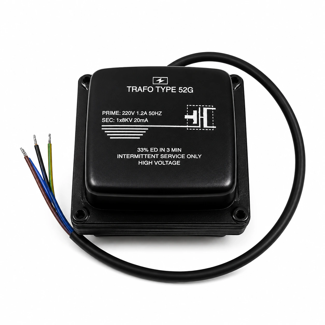 Trafo Type 52G 8kV Brülör Alışdırma Trafosu – Qazanxana Ehtiyat Hissəsi